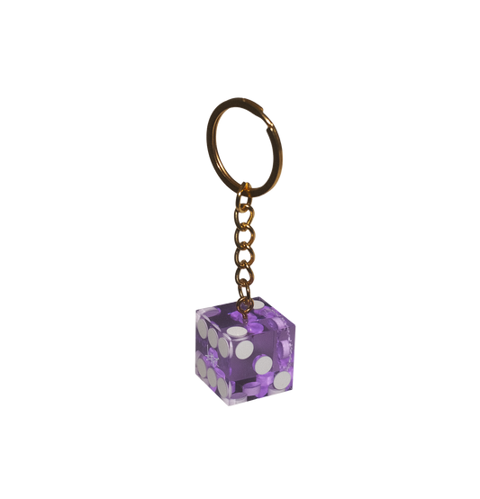 KEYCHAIN DICE GOLD