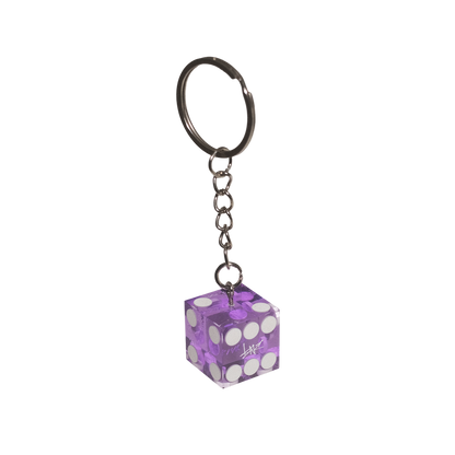 KEYCHAIN DICE SILBER