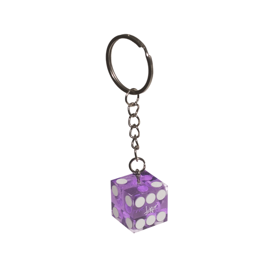 KEYCHAIN DICE SILBER